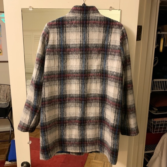 Kenneth Cole Plaid Coat - Picture 5 of 8